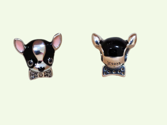 Charm Argento Chihuahua Nero