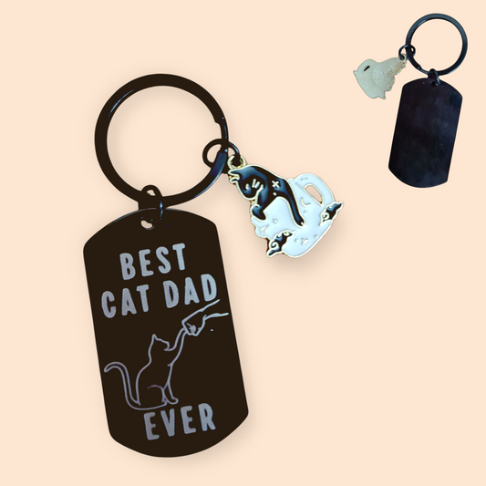 Portachiavi Best Cat Dad