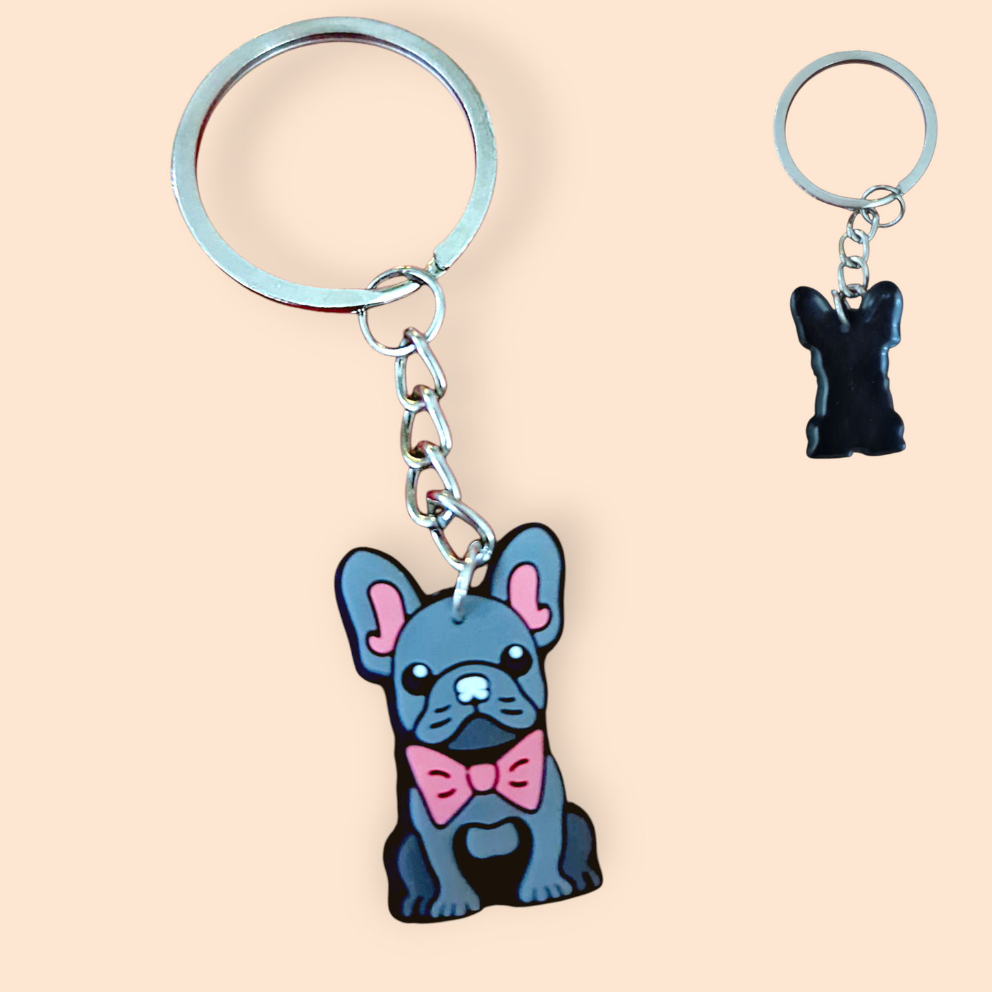 Portachiavi Bulldog Grigio