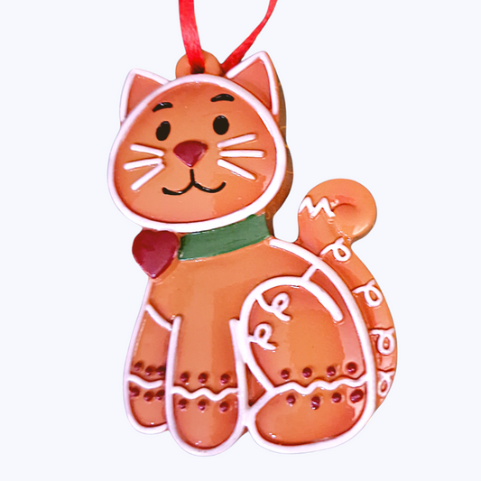 Decorazione Albero Natale Gatto Pan di Zenzero
