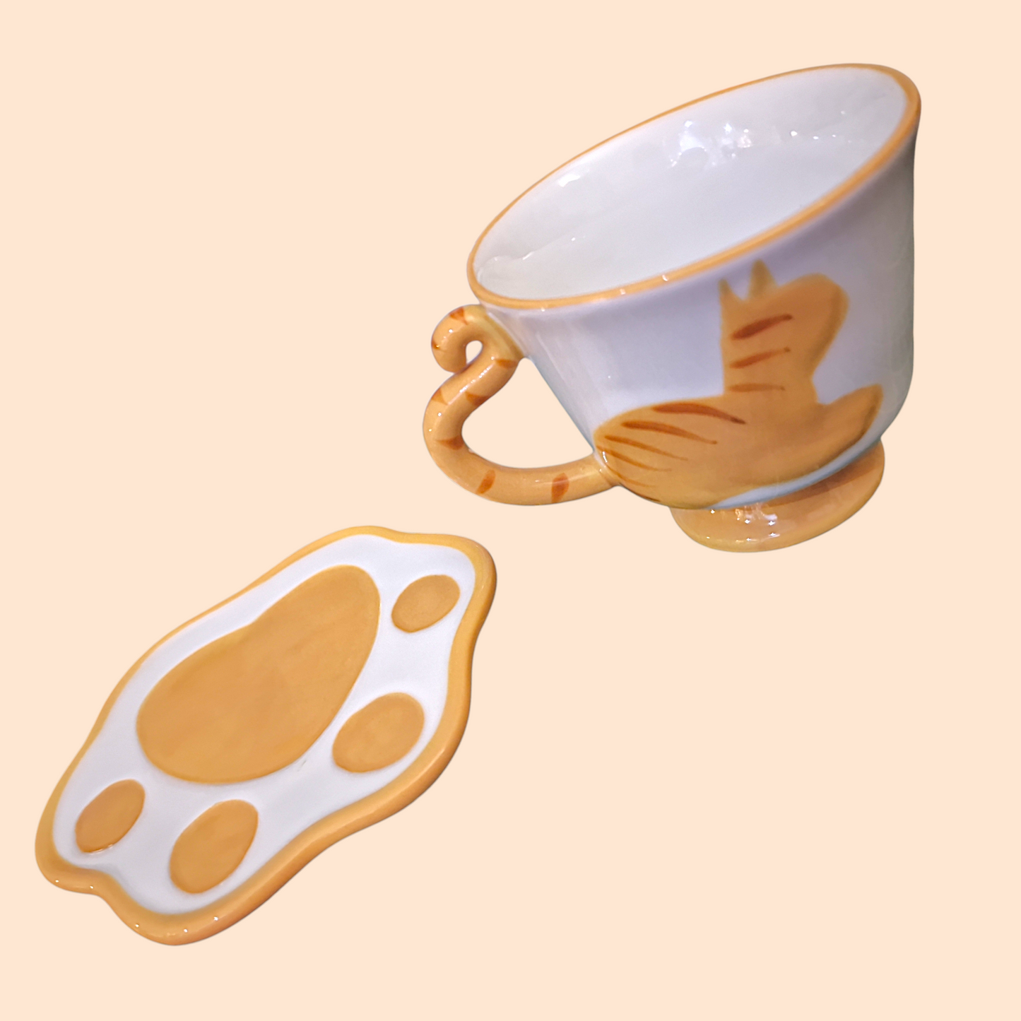 Tazza Gatto con Piattino