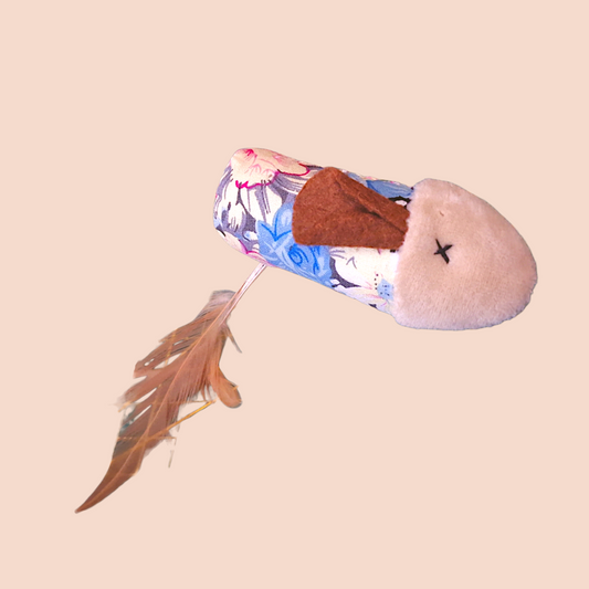 Topino fiorato con pennacchio