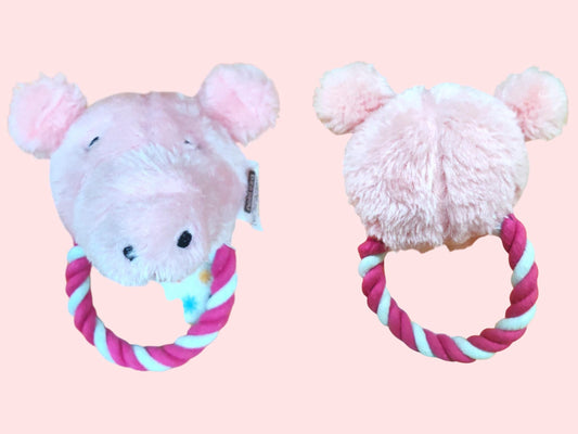 Peluche Maiale con Corda