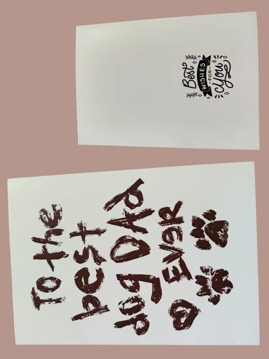 Biglietto Auguri Best Dog Dad