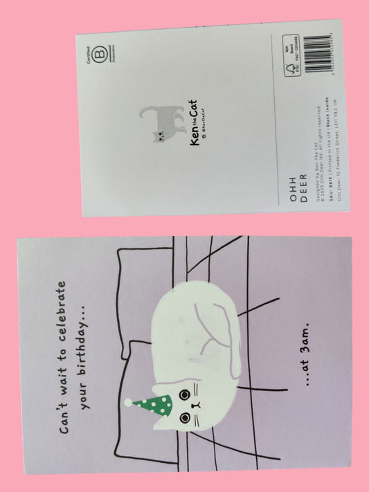 Biglietto Auguri Tema Gatto