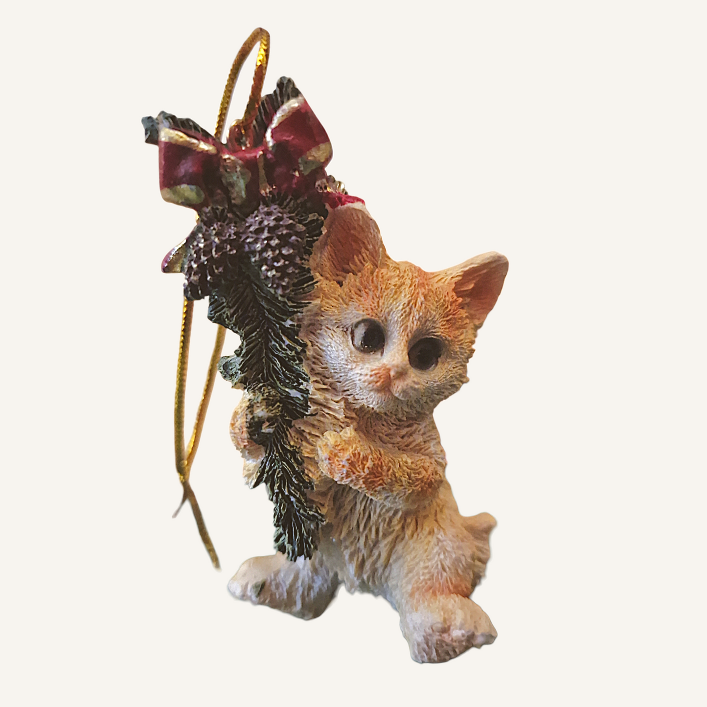 Decorazione Albero Natale Gatto Peluche