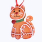 Decorazione Albero Natale Gatto Pan di Zenzero