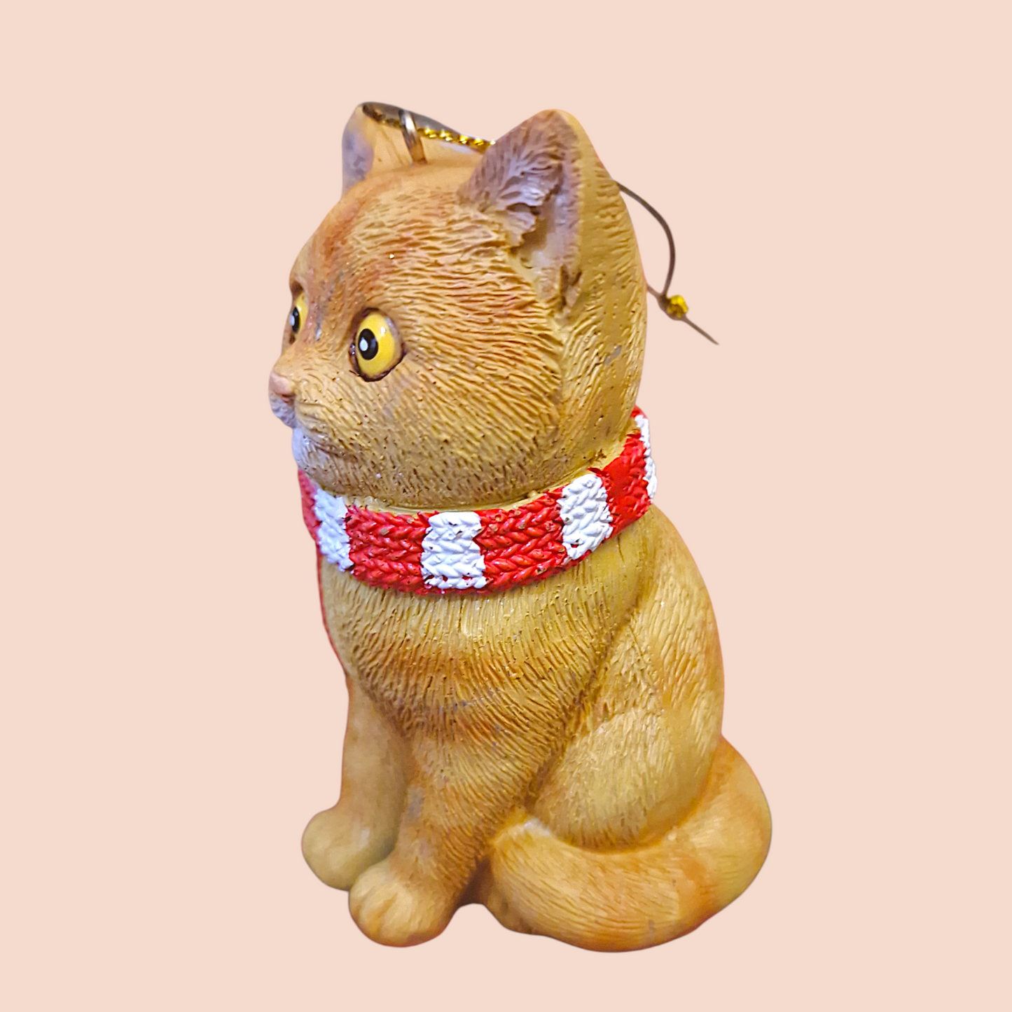 Decorazione Albero Natale Gatto Arancione