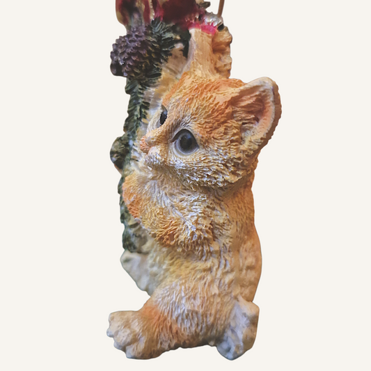 Decorazione Albero Natale Gatto Peluche