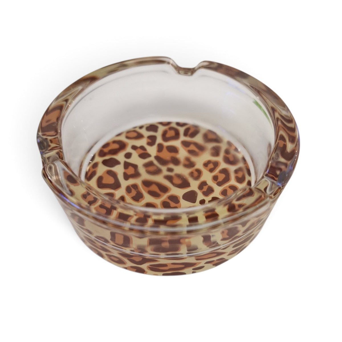 Portacenere in Vetro Leopardato / Animalier
