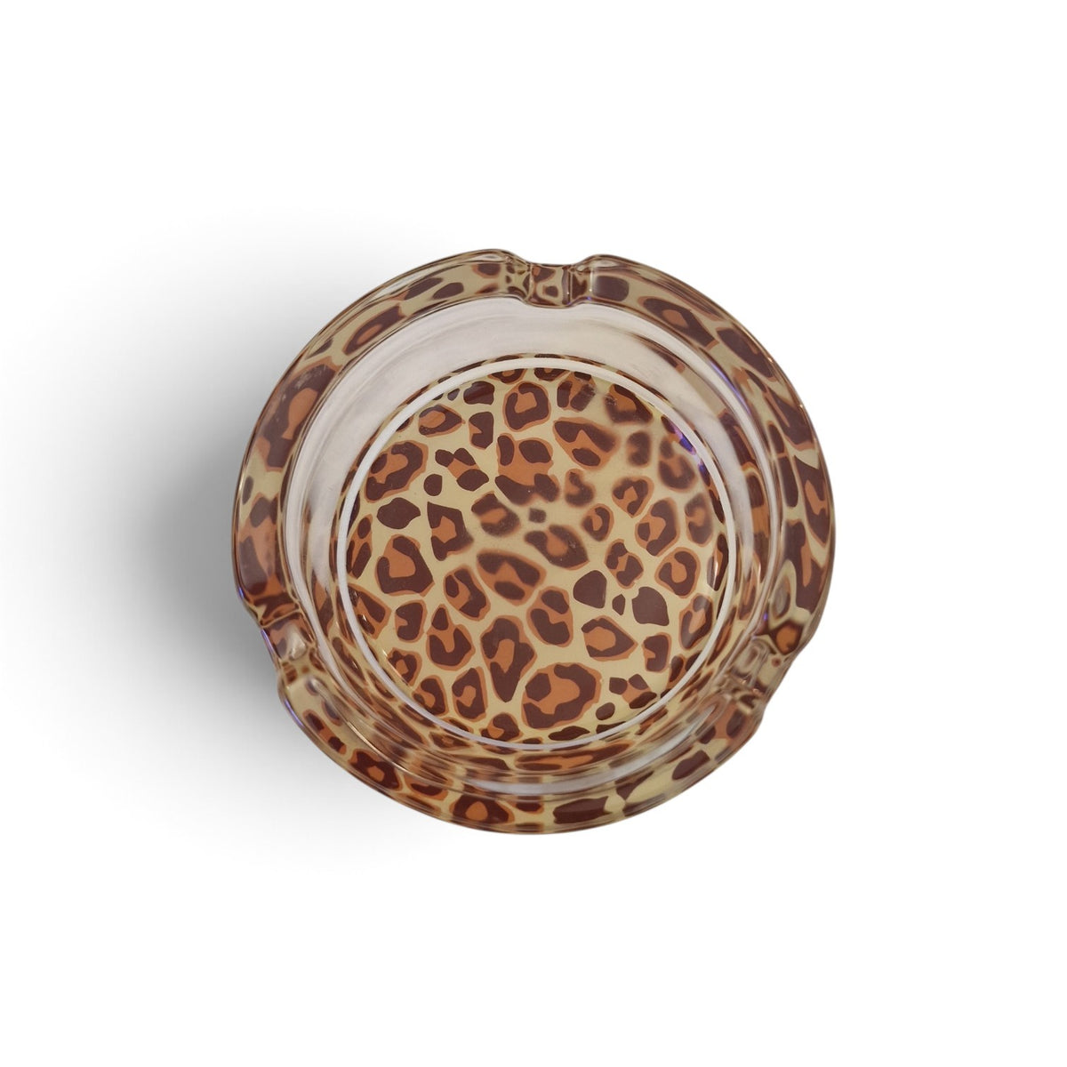 Portacenere in Vetro Leopardato / Animalier