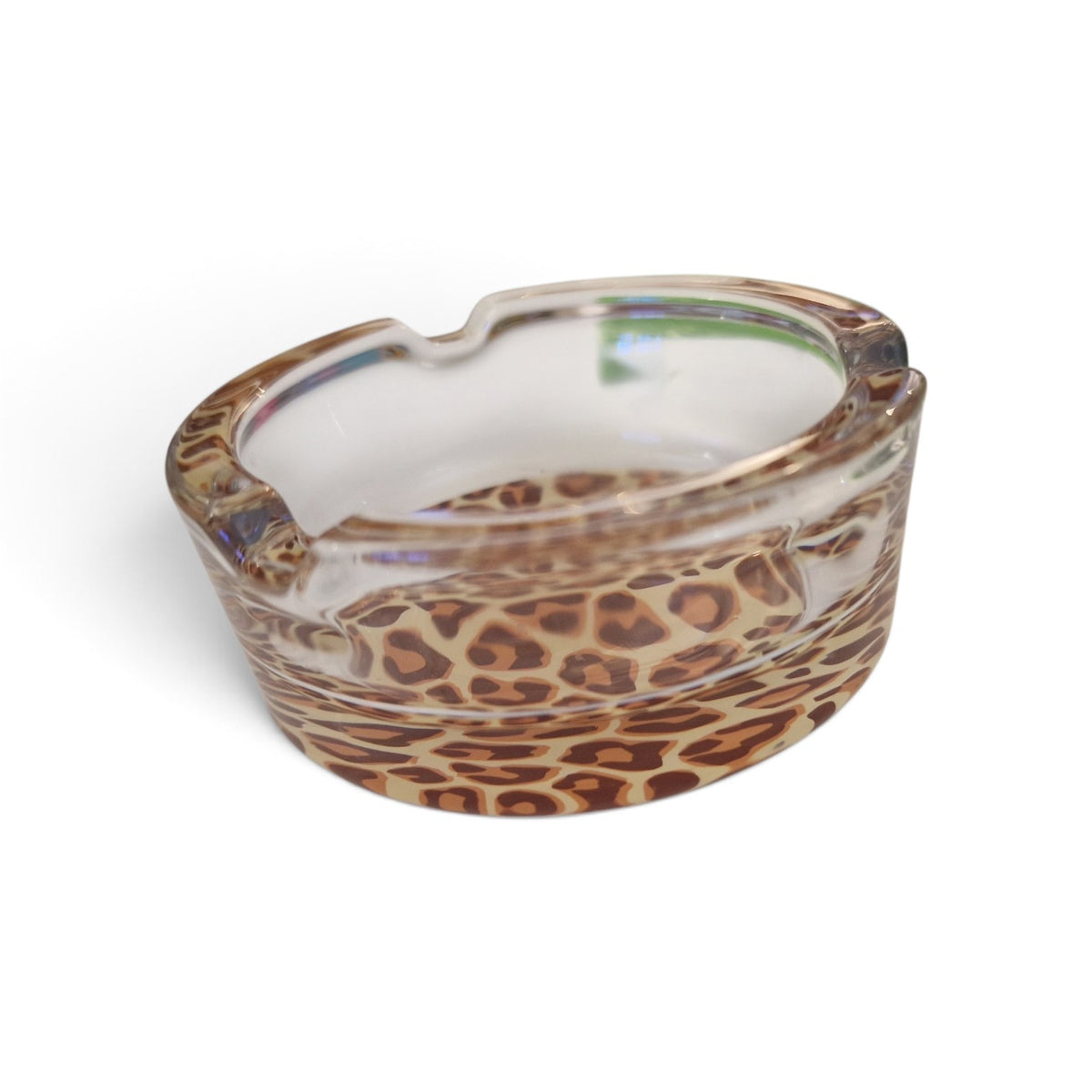 Portacenere in Vetro Leopardato / Animalier